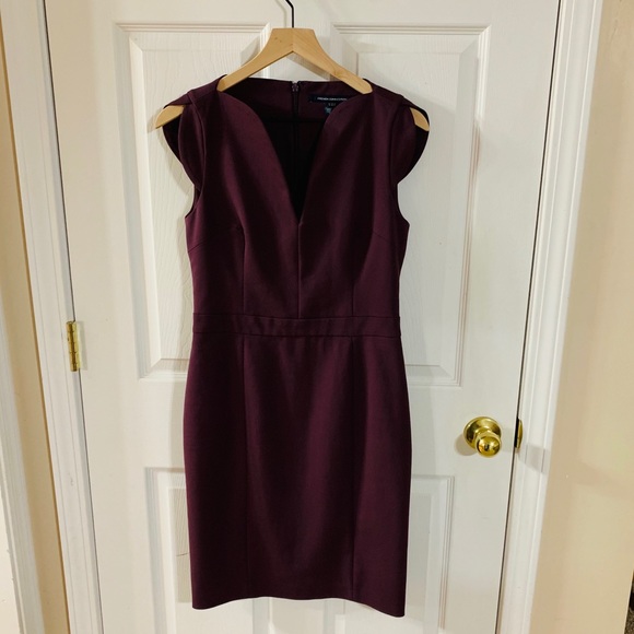 French Connection Dresses & Skirts - French Connection Plum Pencil Dress Size 8